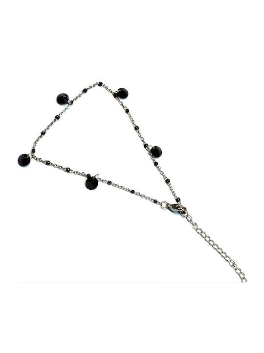 Amalfi Accessories Fußarmband aus Edelstahlkette