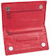 Fetiche Leather Lederne Tabaktasche Rot mit Ver...