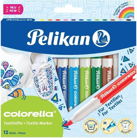 Pelikan School Markers 12 Colours Colorella Fabric 814584 4012700814586
