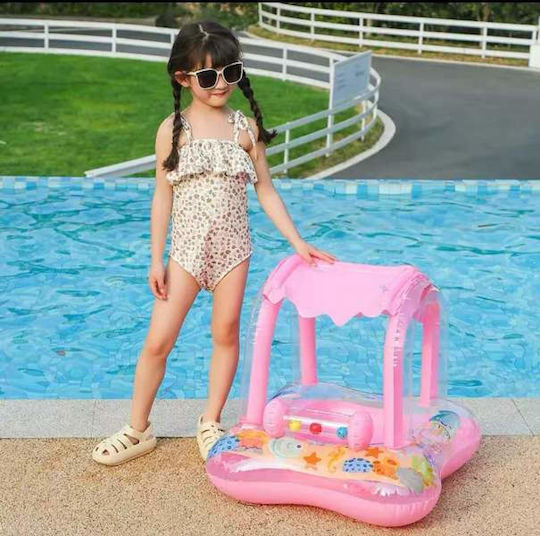 Swimming Aid Swimtrainer with Sunshade Pink Sea seat