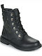 J Eclair Kids Boots with Zipper Black