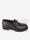 Δερμάτινα Ανδρικά Loafers σε Καφέ Χρώμα