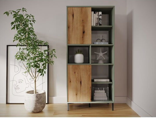 Novfera Bookcase Green 75x40x163cm