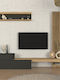 Unitate TV pentru sufragerie Dumont Anthracite - Sepet Oak L240xA36.8xÎ200cm