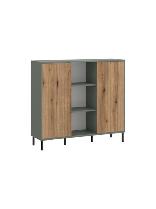 Мебели за съхранение Novfera 103 дървен Зелен 112x40x105см