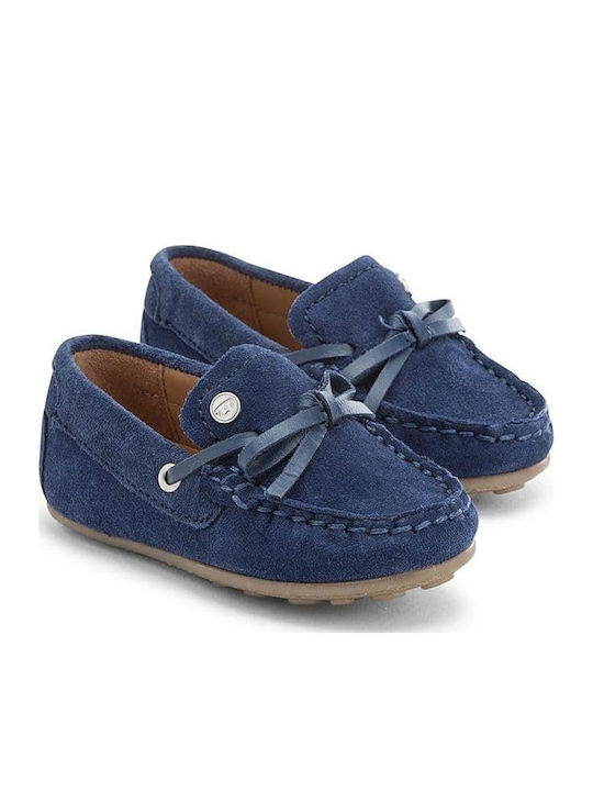 Mayoral Boys Suede Moccasins with Laces Navy Blue 26-41650-022