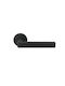 Middle Door Lever Rosette Arieni Ponza Pair Black Matt
