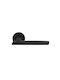 Middle Door Lever Rosette Manital Hygge Pair Black Matte
