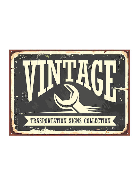 Διακοσμητική Πινακίδα Vintage 20x14