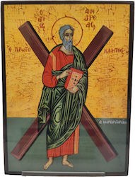 Saint Icon St. Andrew Wooden 25x18 Saint Icon St. Andrew Wooden 25x18
