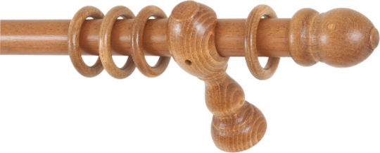 Bare Pentru Perdele Lemn Single Φ35mm 160cm Maro