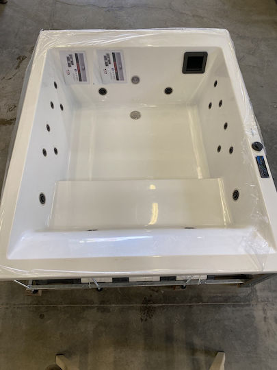 Elli Badewanne 200x160cm Sitz Weiß Ohne Polsterung
