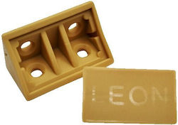 Shelf Bracket with Cover Plastic Leon 20x20x40mm 100 Pieces Beige 134-03202040be Shelf Bracket with Cover Plastic Leon 20x20x40mm 100 Pieces Beige 134-03202040be