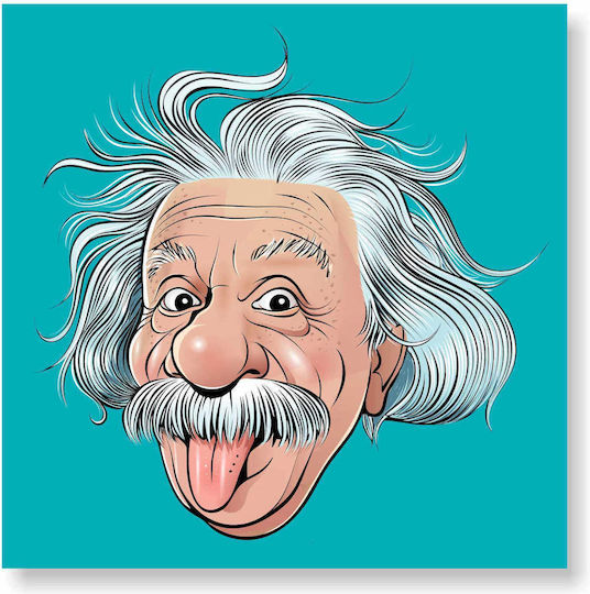 Decorative Sign Frame Albert Einstein 50x50