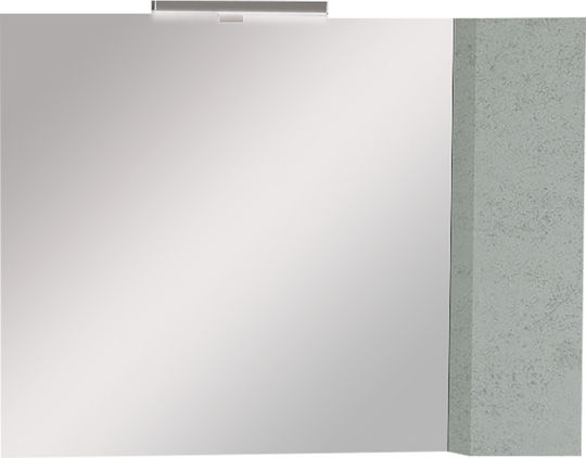 Καθρέπτης Ντουλάπι Απλίκα Led Probagno 950amb 100x14x75υ Mdf Γκρι