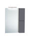 Καθρέπτης Ντουλάπι Απλίκα Led Probagno 907amb 70x12x90υ Mdf Γκρι