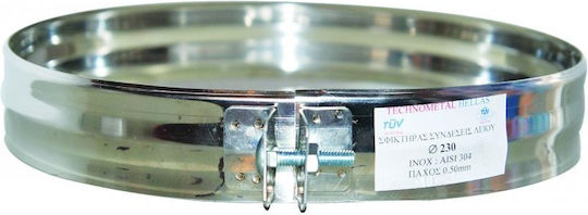 Clamp for Double Wall Inox Chimney Pipe Diameter 230-300 mm Airduct Hellas
