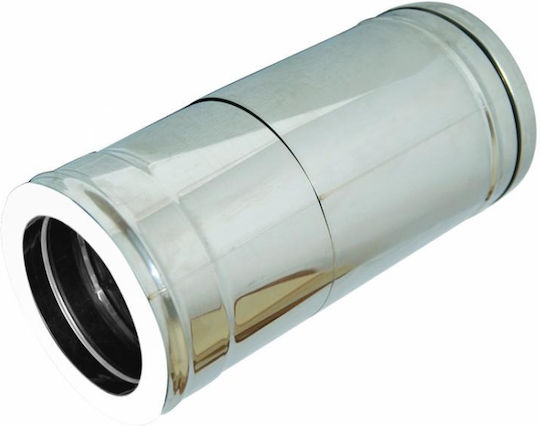 Foldable Chimney Pipe Double Wall Stainless Steel 0.5 Meters Diameter 180-230 Aisi 304 Ba Airduct Hellas