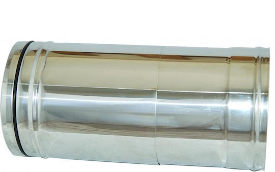 Foldable Chimney Pipe 2 Meters Inox Diameter 125 Aisi 304 Ba Airduct Hellas