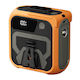 Techsuit Premium Portable Mini Fan Z13 Power Bank Rechargeable 5 Wind Speeds Belt Buckle 10000mah Orange
