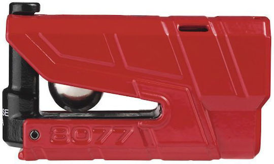 Abus 8077 Granit Detecto Xplus 2.0 Motorcycle Disc Brake Lock with 13.5mm Pin Diameter Red Colour
