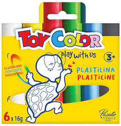 Toy Color Plasticine In Box For 3+ Years 6pcs