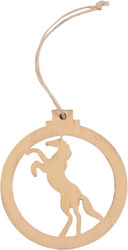 Einhorn Holz Ecru