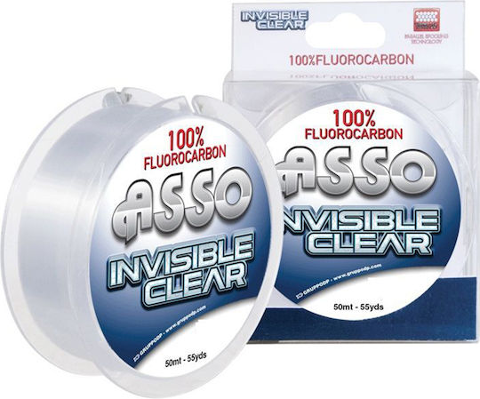 Невидима Риболовна Примамка Asso Invisible Прозрачен 0.23мм 50м