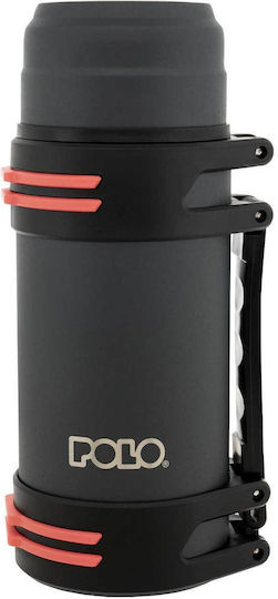 Polo Μπουκάλι Θερμός Ανοξείδωτο 1.6lt Charcoal