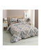 Charalambidis Textiles Sheet for Single Bed 160x260cm. Mono Beige