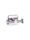 Karag Quattro Double Bathroom Hook With Screws 9x5.5cm Inox Silver
