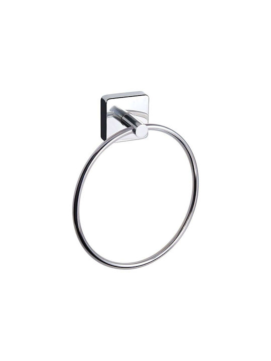 Karag Quattro Ράγα Μπάνιου Μονή Επιτοίχια με Βίδες ​17x5.2cm Inox Γκρι