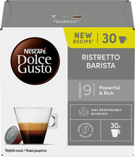 Nescafe Κάψουλες Espresso Barista Συμβατές με Μηχανή Dolce Gusto 30caps