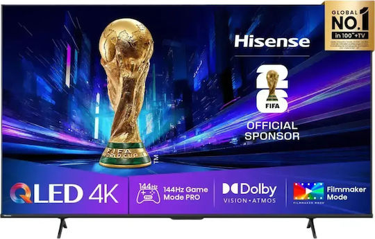 Hisense Smart Τηλεόραση 65" 4K UHD QLED E77 Pro HDR (2025) 65E77Q
