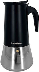 Klausberg Μπρίκι Espresso Inox Μαύρο