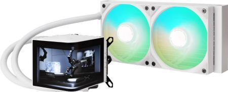 Tryx Panorama 280 Υδρόψυξη AIO CPU με 2 Ανεμιστήρες 140mm και ARGB Φωτισμό Λευκή
