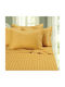 Kotonia Home Pillowcase Set with Envelope Cover Mustard 40x40cm.