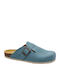 Afelpado Leder Damen Hausschuhe Hellblaue