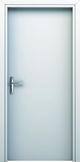 Εσωτερική Πόρτα Laminate Cpl 200 Λευκο 214 Εκ 78 Εκ 18 Εκ Μονού Πύρου 14mm
