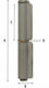 Scharniere Art1228 Rostfreier Stahl A4 Nr.10
