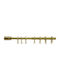 Extendable Brass Curtain Pole Gold Rings 700-1080 80-110cm Metalor