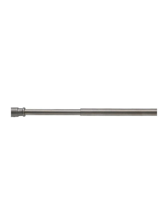 Extendable Brass Curtain Pole Without Rings Matte Nickel 700-8s45 45-75cm Metalor