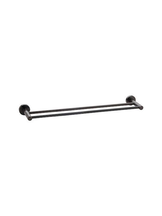 Διπλή Πετσετοθήκη 60cm Bronze Art Σειρά Inox304...