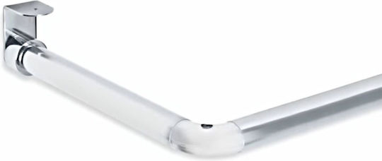 Corner Shower Arm Ceiling Supports 1271 80x80 Chrome