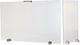 Glass Fireplace Cover 562-562/02 Nickel Matte 50x100+30cm