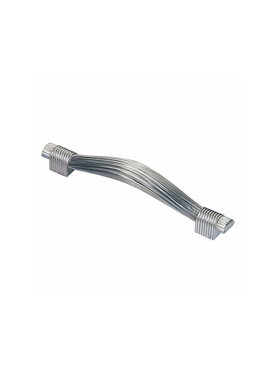 Furniture Handles Estamp Series 7491 Length 128mm Satin Nickel