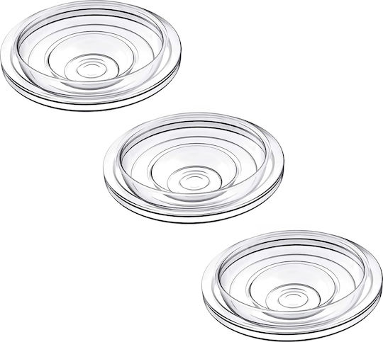Set 3 Diaphragms Zenifique Zen-309 Breast Pump Made Transparent Silicone