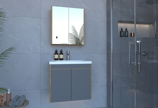 Hatz Zenith Waschtisch mit Waschbecken & Spiegel Anthracite Hatz Zenith Waschtisch mit Waschbecken & Spiegel Anthracite