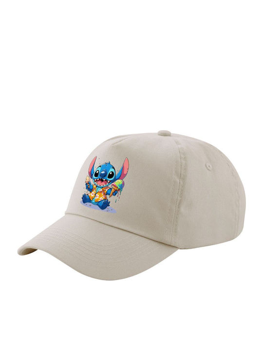 Stitch Ice Cream Beiges Sand Penta-Blatt Kappen...