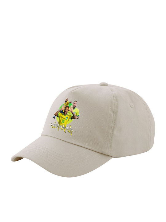 Neymar Jr Beige Sand Five-Leaf Adult Cap Cotton...